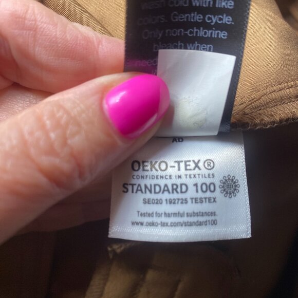 Simply Vera Vera Wang Tan Trousers Womens 12 Straight Leg High Rise Pants EUC - Picture 6 of 12